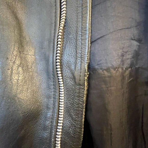 Leather club genuine leather jacket, size 42 - Picture 8 of 11